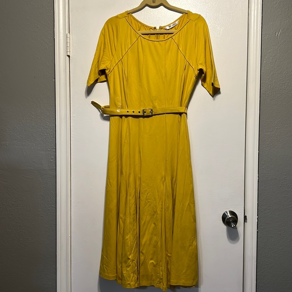 Eshakti yellow mustard dress